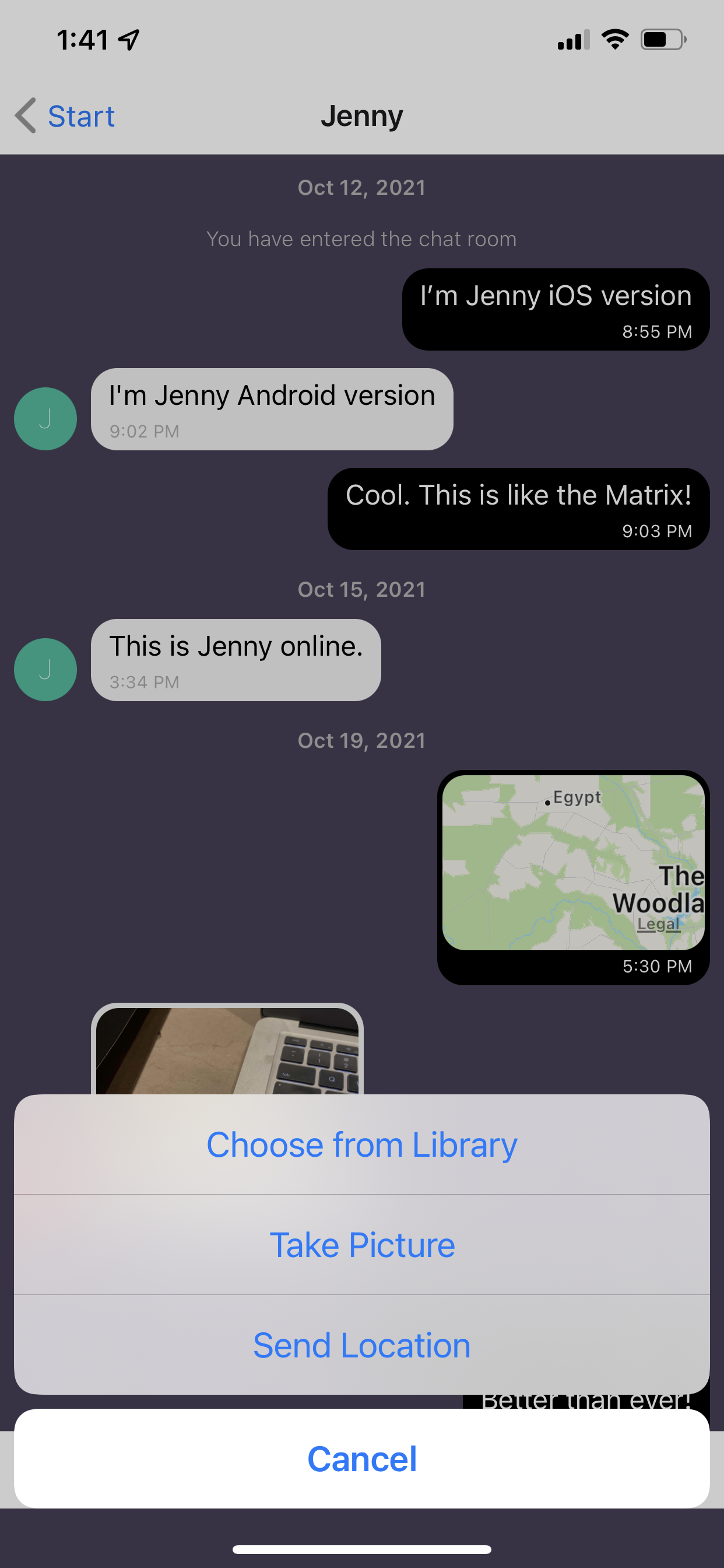 Chat App screenshot